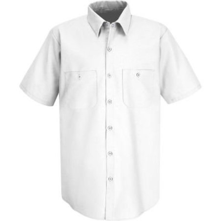 VF IMAGEWEAR Red Kap¬Æ Men's Industrial Work Shirt Short Sleeve White M SP24 SP24WHSSM